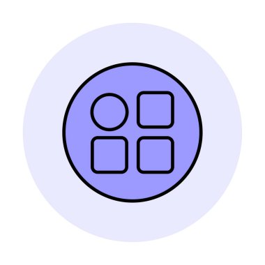 Menü web simgesi, vektör çizim