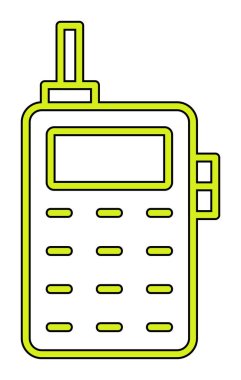 eski telefon simgesini, vektör çizim