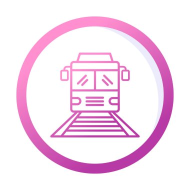 tren simgesi vektör illüstrasyonu 