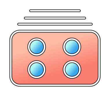 Menü web simgesi, vektör çizim