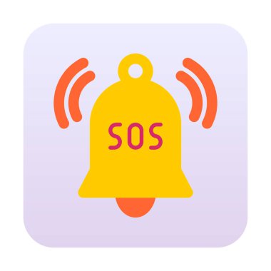 Yani acil durum simgesi vektör illüstrasyonu