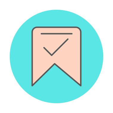 işaret simgesini işaretle, vektör illüstrasyonu basit tasarım