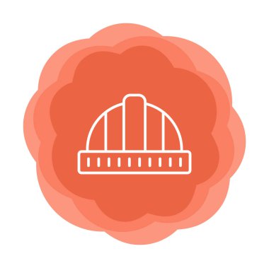 Sabit şapka simge vektör çizim