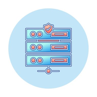 ağ simgesi çizimi. Sunucu                    