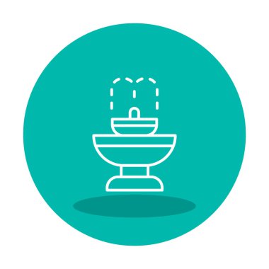 fıskiye ikonu vektör illüstrasyonu