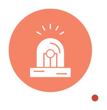 Siren simgesi vektör illüstrasyonu