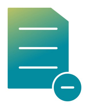 Substraction düz simge, vektör illüstrasyonu 