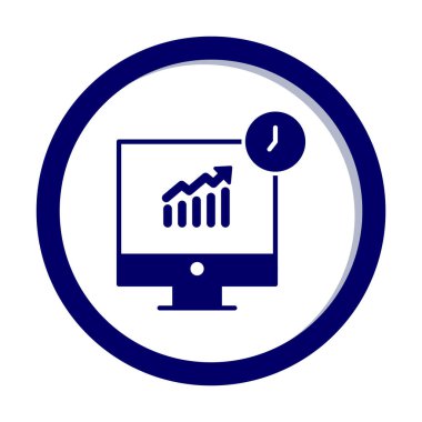 Stocks Analitik Modern Simgesinin vektör çizimi                   