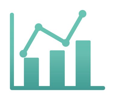 Grafik. Web simgesi basit illüstrasyon 