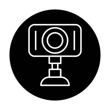 Web kamera simge vektör çizim