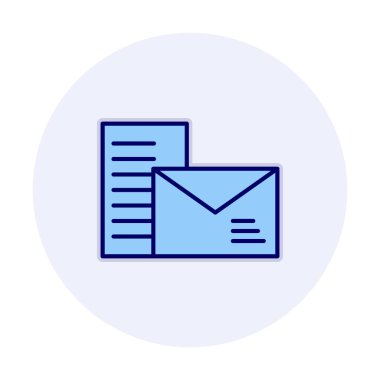 posta simgesi, vektör illüstrasyonu   