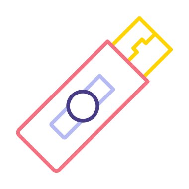 Web için usb flash simgesi.