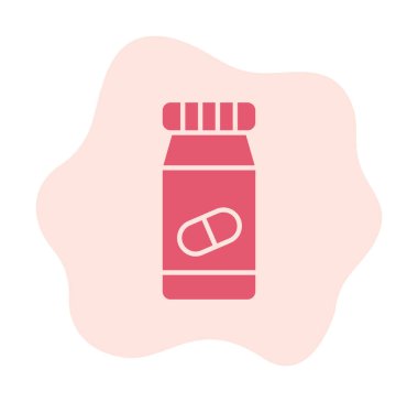 Hapları şişe simge vektör çizim