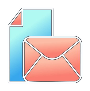 posta simgesi, vektör illüstrasyonu   