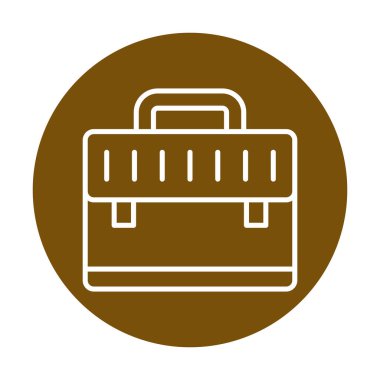 evrak çantası simgesi izole edilmiş web illüstrasyonu