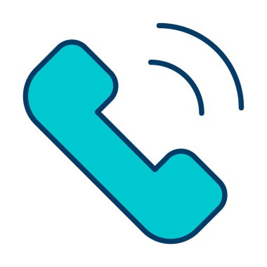 telefon arama simgesi, vektör illüstrasyonu basit tasarım