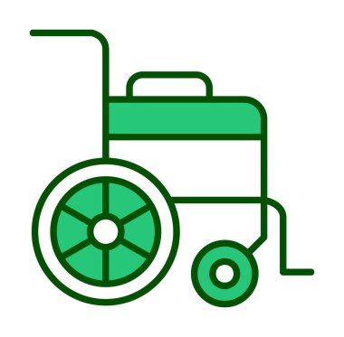 Tekerlek Sandalyesi vektör illüstrasyonu