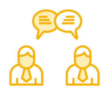 Kullanıcılar iletişim konsepti vektör illüstrasyonunu sohbet