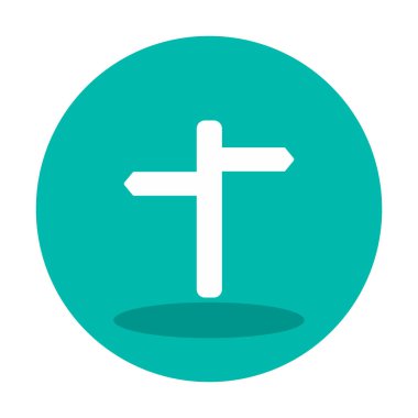 iki yönlü ikon. Vektör illüstrasyonu, düz tasarım