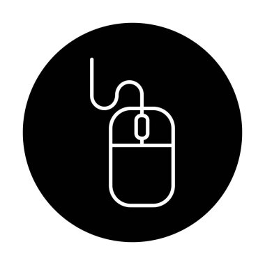 Bilgisayar faresi. Web simgesi basit illüstrasyon