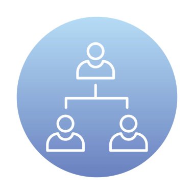 Çalışma Yönetimi vektör simgesi modern basit illüstrasyon