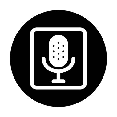 Illustration vector graphic of microphone icon