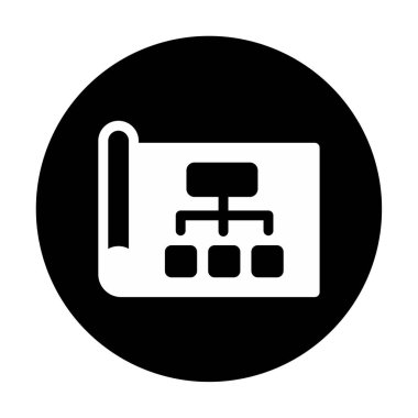 Haftalık İş Planlayıcı Web simgesi, vektör illüstrasyonu 