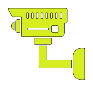 Basit bir CCTV kamera simgesi, vektör illüstrasyonu