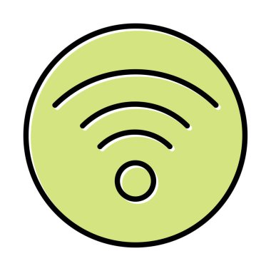 wifi simgesi, vektör illüstrasyonu basit tasarım