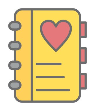 not defteri simgesi soyut arkaplan vektöründe izole edildi