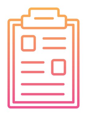 Basit Pano Simgesi, vektör illüstrasyonu