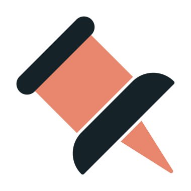 İğne simgesine bas. vektör illüstrasyonu