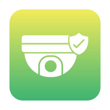 CCTV kamerası. Web simgesi basit illüstrasyon