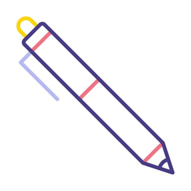 Kalem düz simgesi. Vektör çizim