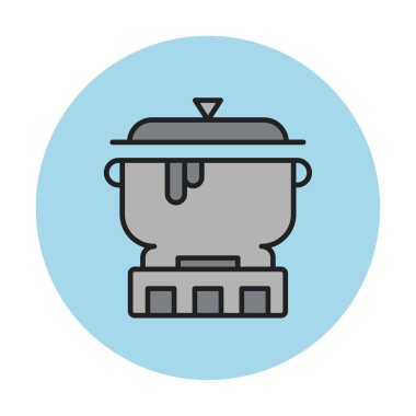 pişirme tencere vektör çizim