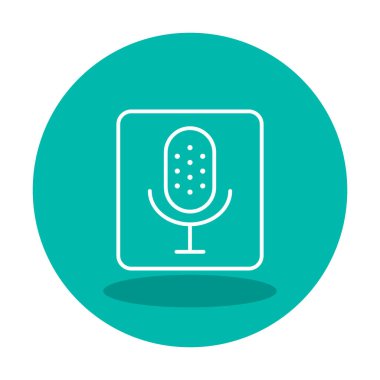 Illustration vector graphic of microphone icon