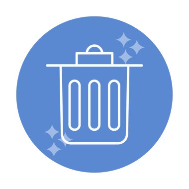 Çöp kutusu simgesi, Sembolü Sil, vektör illüstrasyonu