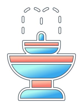 fıskiye ikonu vektör illüstrasyonu