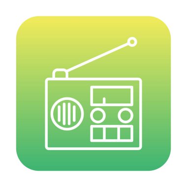  radyo simgesi vektör illüstrasyonu