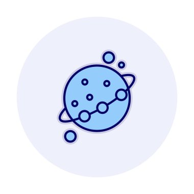 Gezegenler simgesi, vektör illüstrasyonu