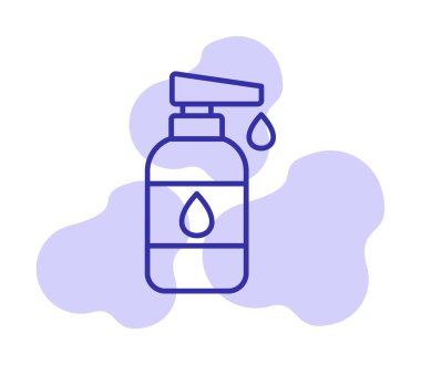 Bebek losyonu web simgesi, vektör illüstrasyonu 