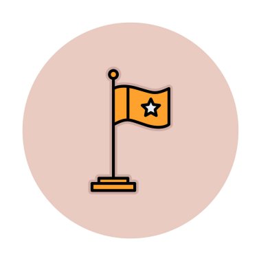 bayrak simgesi, vektör illüstrasyonu basit tasarım