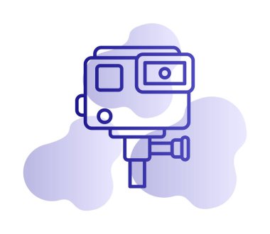 Action Camera icon vector illustration