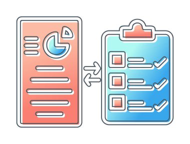 Çalışma Akımı web simgesi, vektör illüstrasyonu 