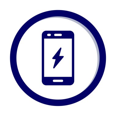 Mobil simge vektör illüstrasyonunu şarj et