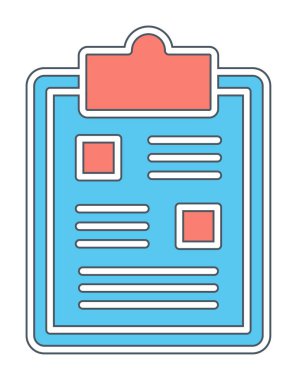 Basit Pano Simgesi, vektör illüstrasyonu