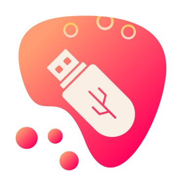 Web için usb flash simgesi.