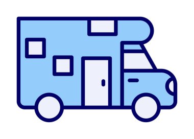 Van düz vektör simgesi