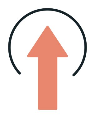 Simge işareti vektör çizim upload