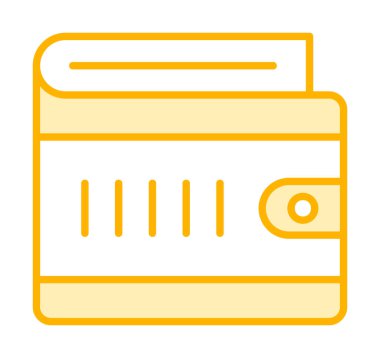 cüzdan vektör simgesi basit illüstrasyon